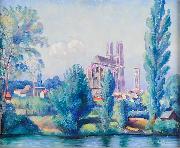 Helge Johansson Mantes France oil on canvas